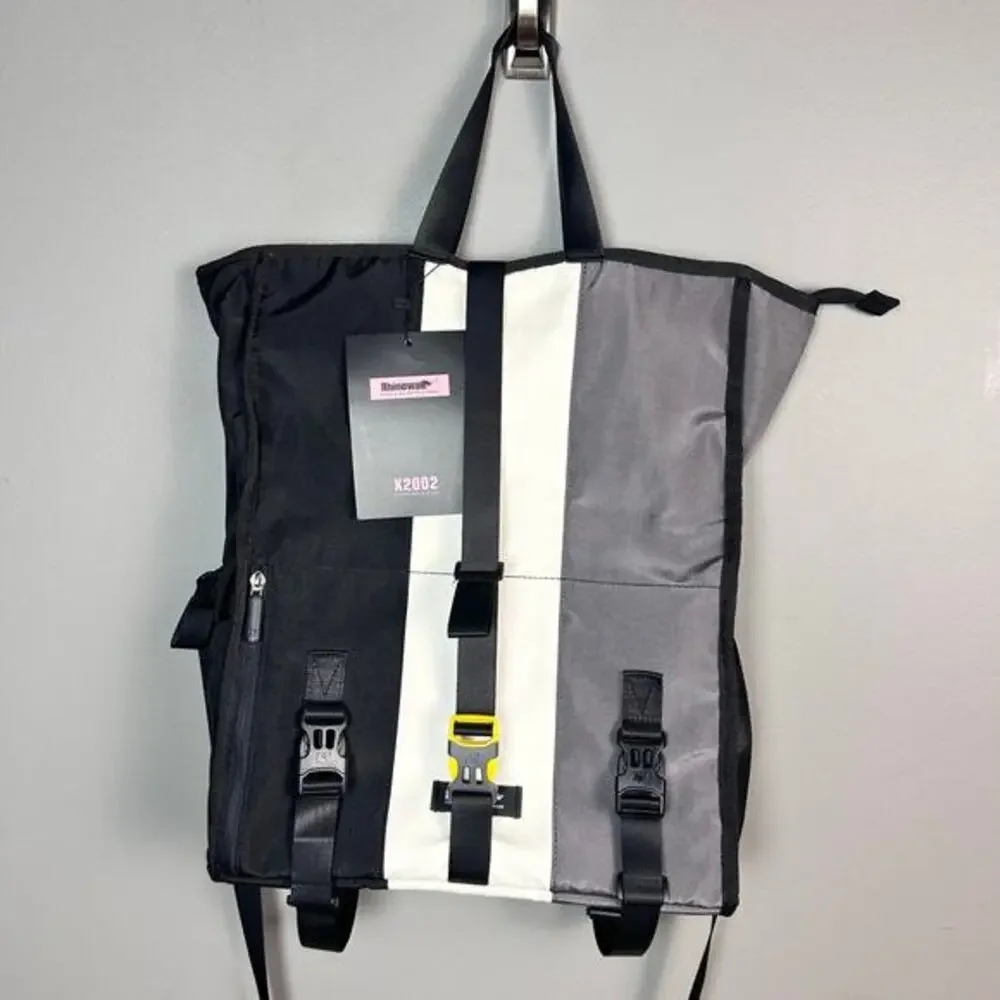 Rhinowalk‎ messenger bag cycling striped convertible NWT waterproof travel